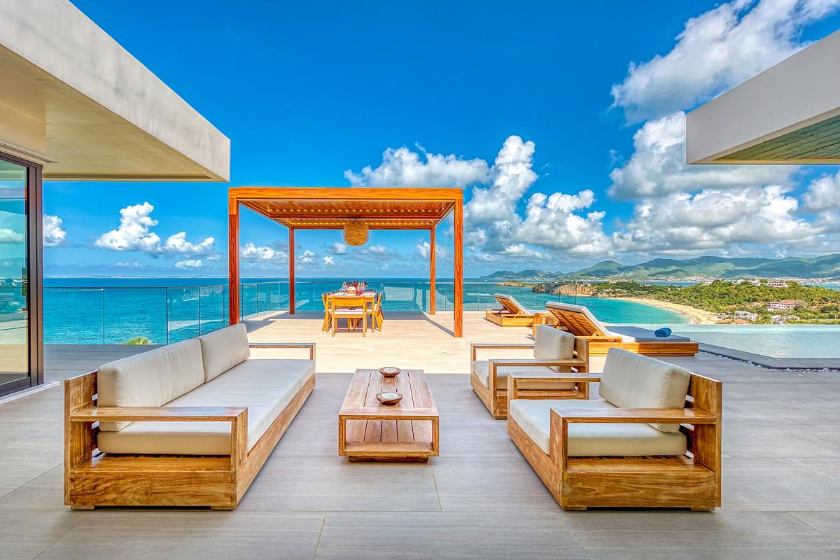 St Martin luxury villa rental - Outdoor Seating